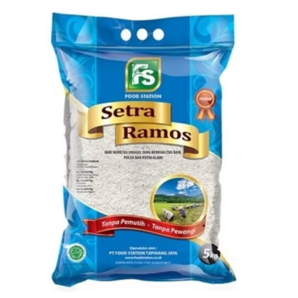 Beras FS Food Station Premium 5kg - Kemasan Biru