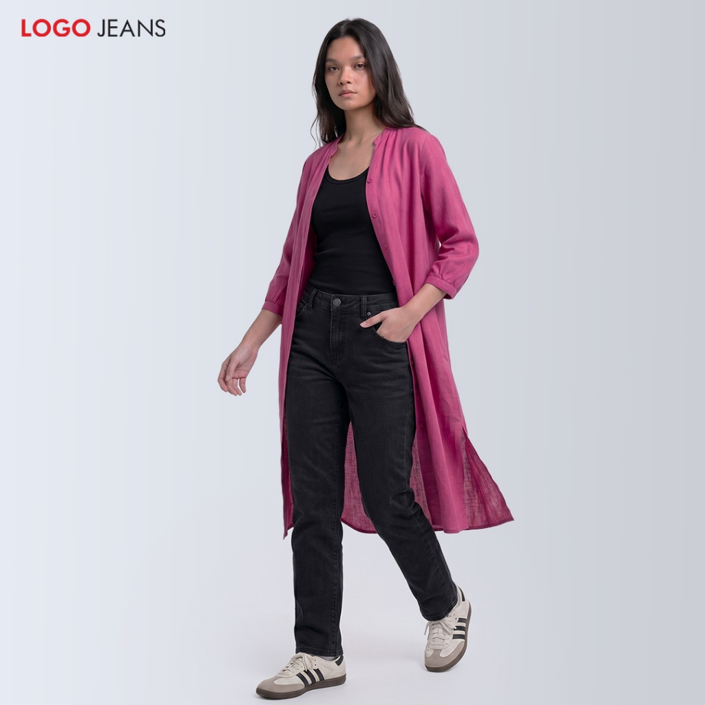 Logo Jeans Dress Antie Pink 73171L9PK