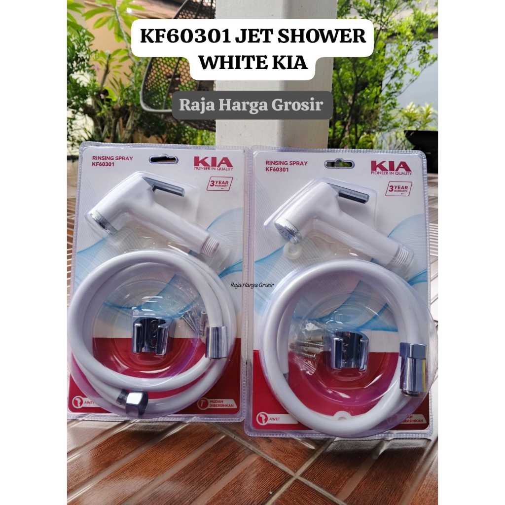 KF60301 JET SHOWER PUTIH KIA // JET SHOWER TOILET KIA PUTIH / BIDET SPRAY PUTIH