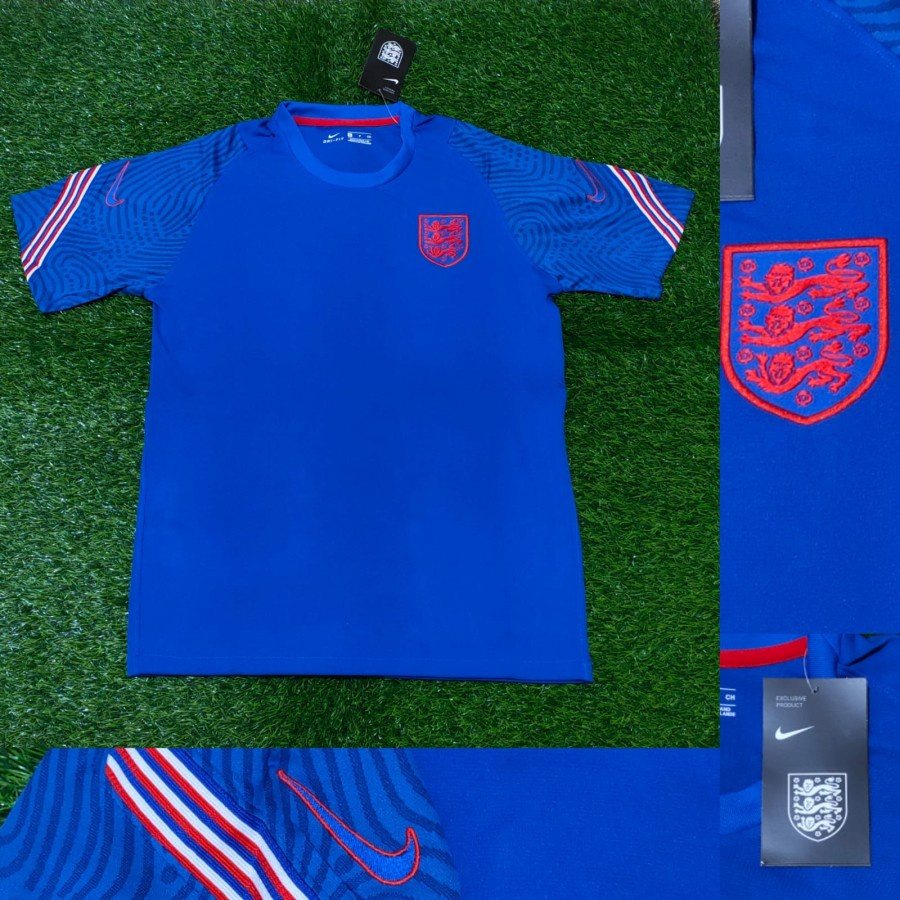 LOGO BORDIR BAJU BOLA JERSEY INGGRIS PREMATCH 2020 JERSEY BOLA BAJU BOLA JERSEY FUTSAL OLAHRAGA