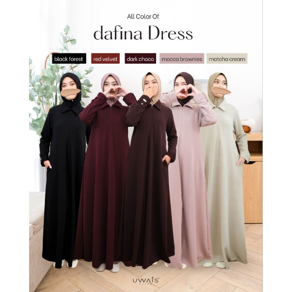 Gamis Dafina Dress - Uwais Hijab