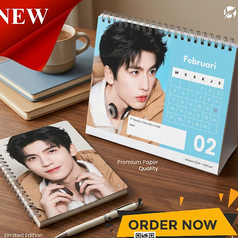 custom kalender meja artis china cdrama kdrama zhang ling he bts song wei long kalender meja