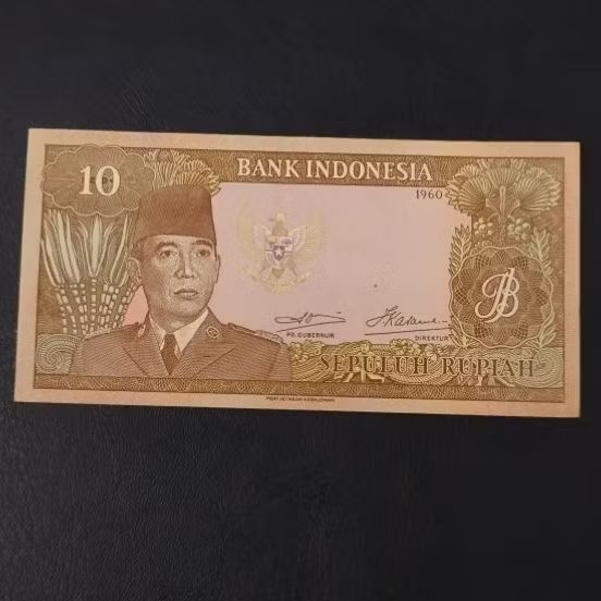 UANG KUNO 10 RUPIAH SUKARNO TAHUN 1960