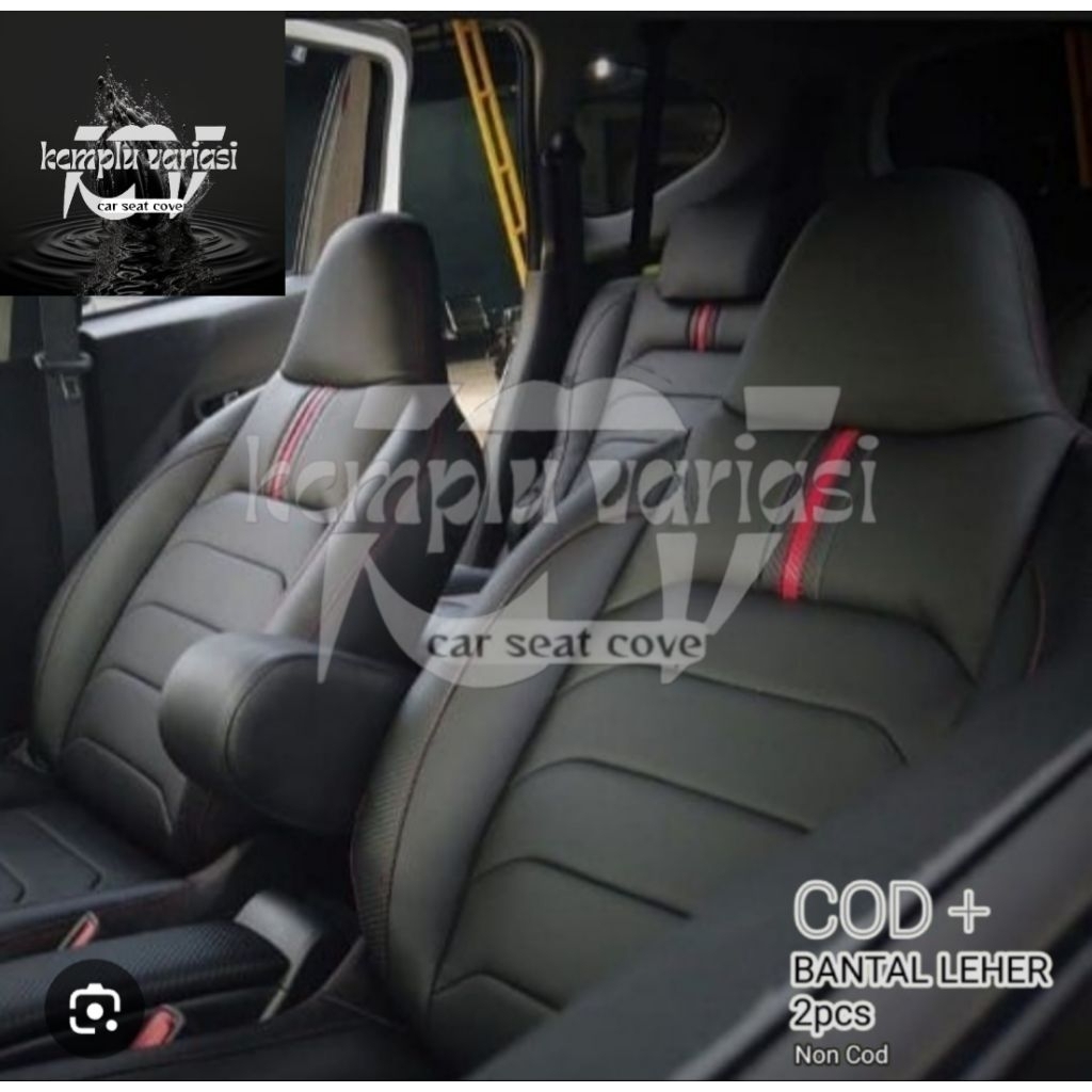 sarung jok mobil Datsun go+ full seat jok 3 baris