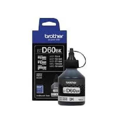 Tinta Brother BT-D60 Black Original Printer DCP-T220 DCP-T310 DCP-T420W DCP-T510W DCP-T520W DCP-T710