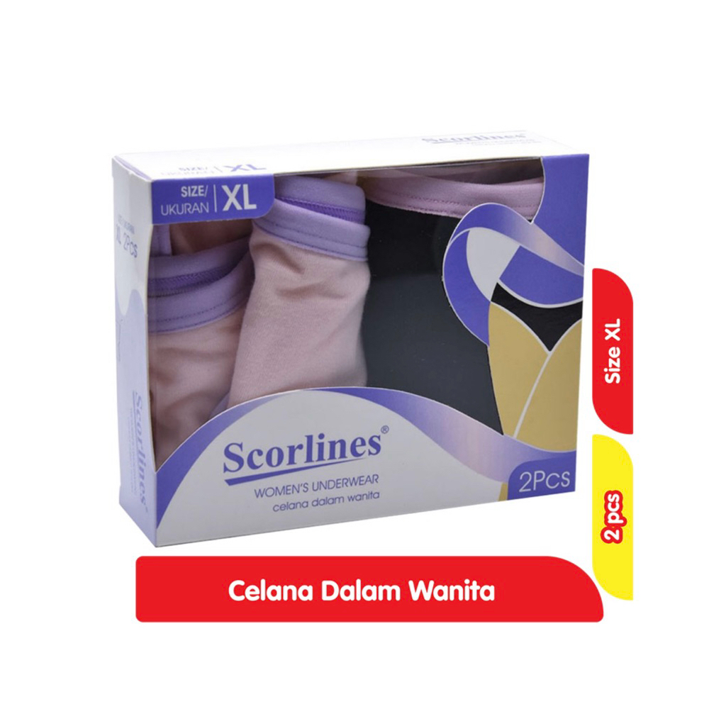 Scorlines Celana Dalam Wanita XL 2 pcs