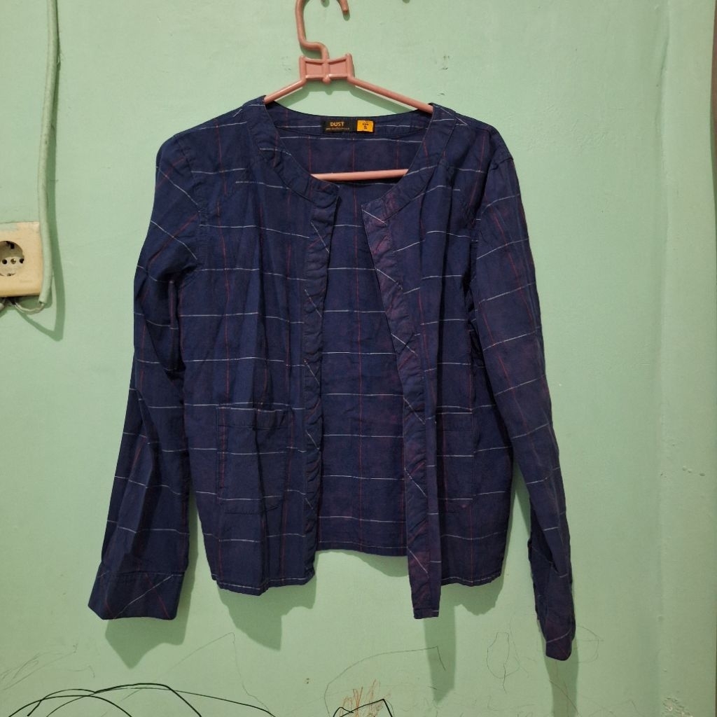 (Preloved) DUST Navy Cardigan | Kardigan DUST