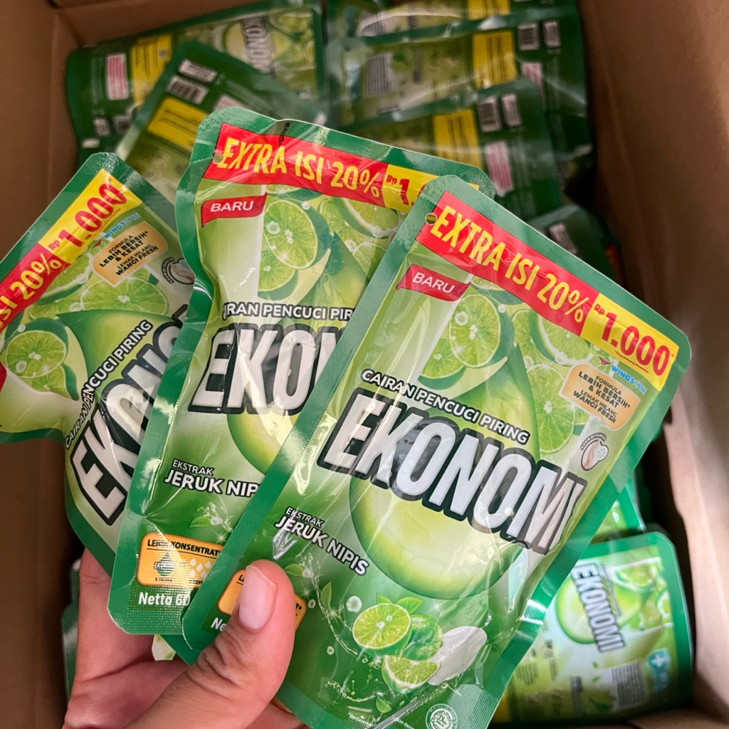 Ekonomi 1000 (12pcs) Sabun Cuci Piring 60ml