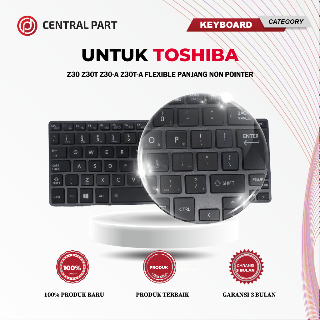 Keyboard Toshiba Z30 Z30T Z30-A Non Pointer Flexible Panjang