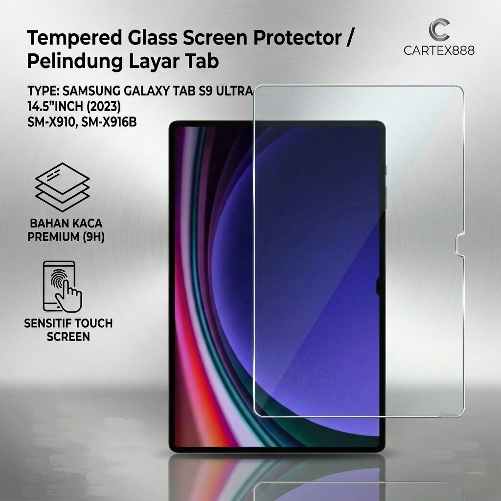 Antigores Samsung Tab S9 Ultra 14.6"inch 2023  anti gores samsung tab s9 ultra / tempered glass sams