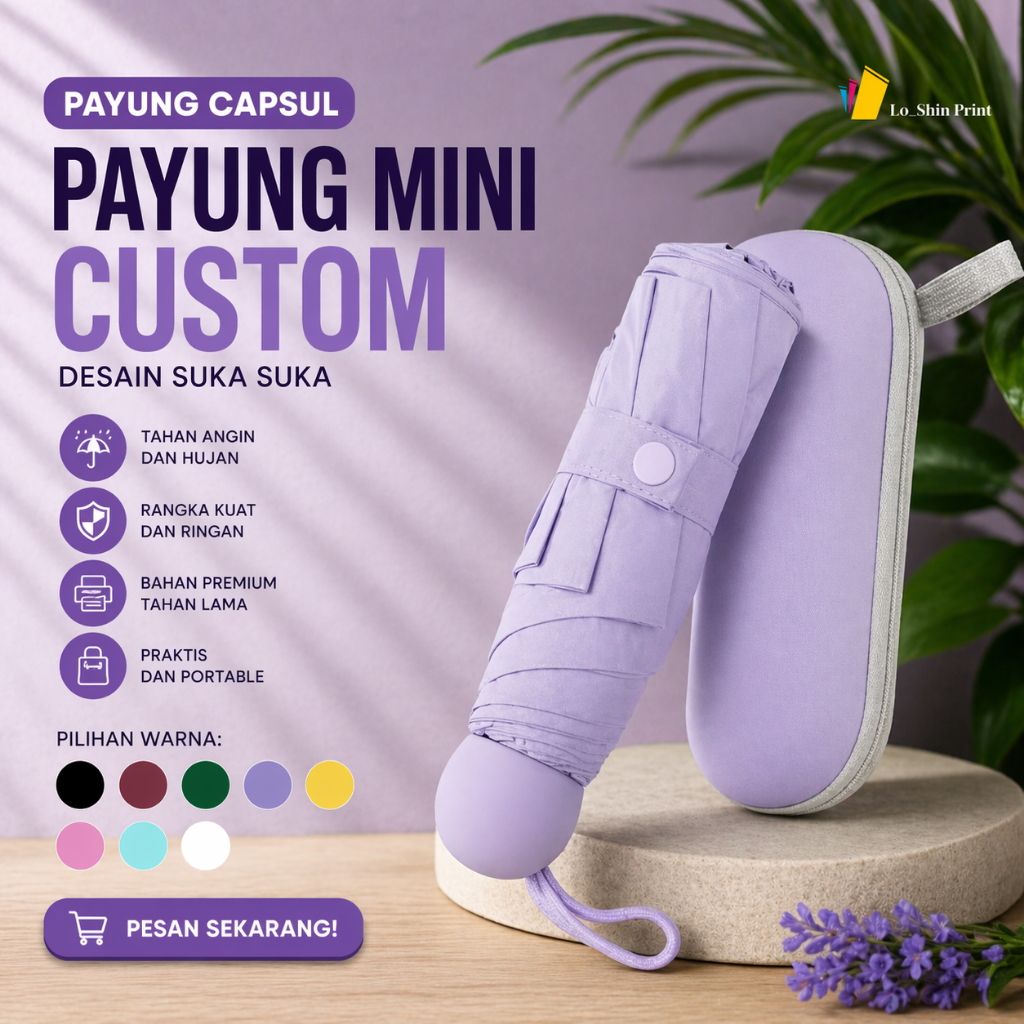 payung kapsul/ payung kapsul custom/ payung mini/ payung mini custom/ payung custom logo/ payung cus
