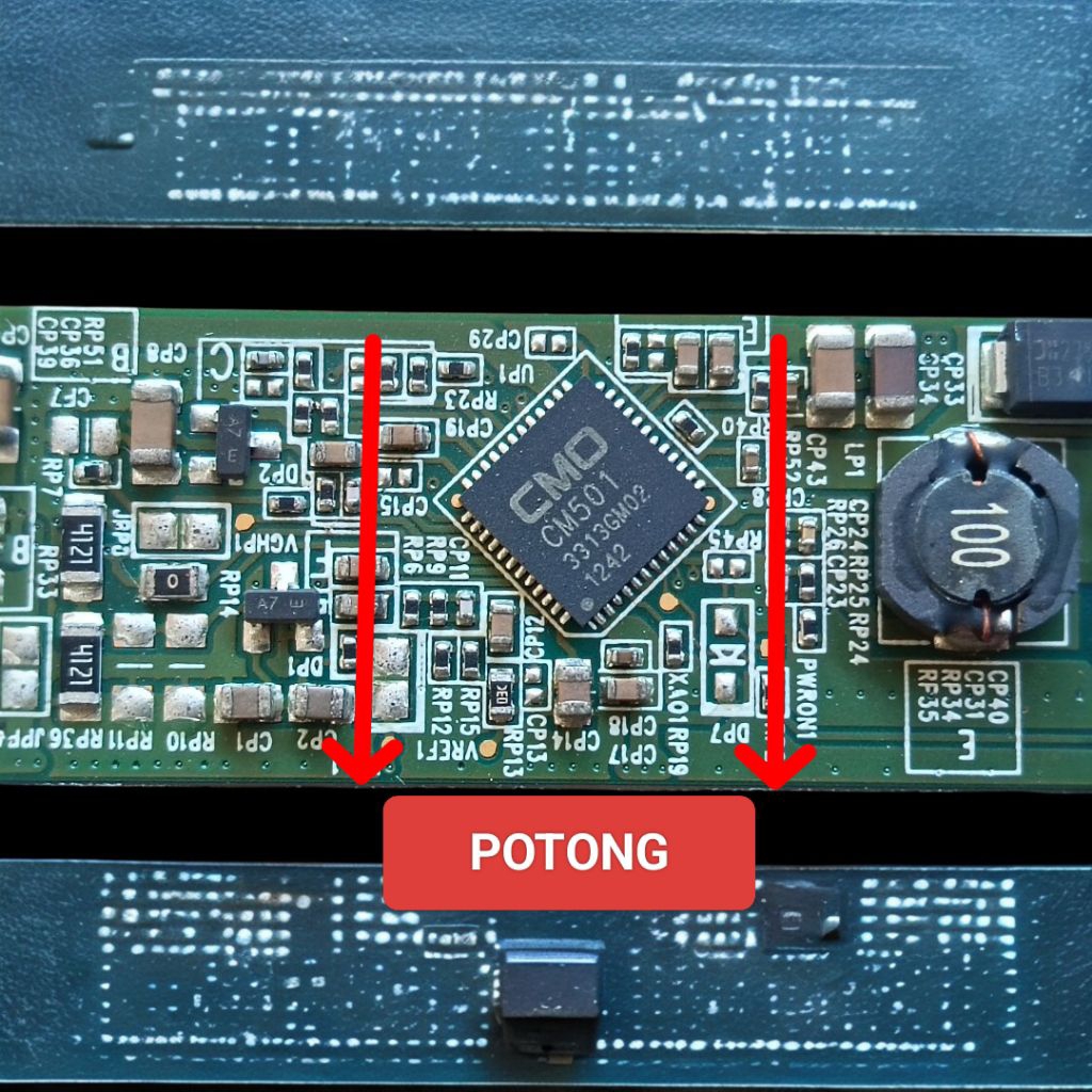 IC TIKON TICON TV LED LCD CM501 CABUTAN ORIGINAL CMO NORMAL