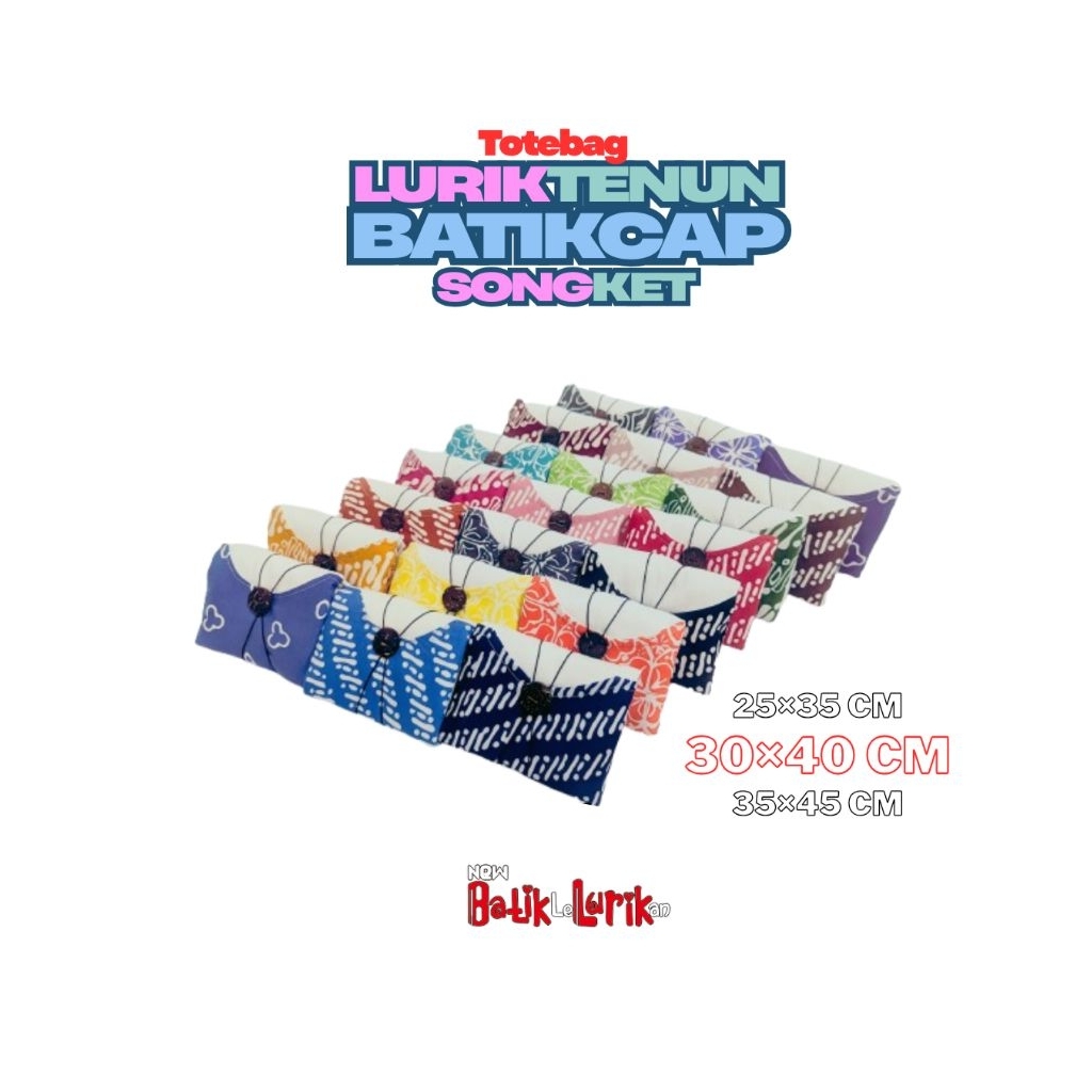 Tas Souvenir Batik Tote bag Belanja Lipat Termurah