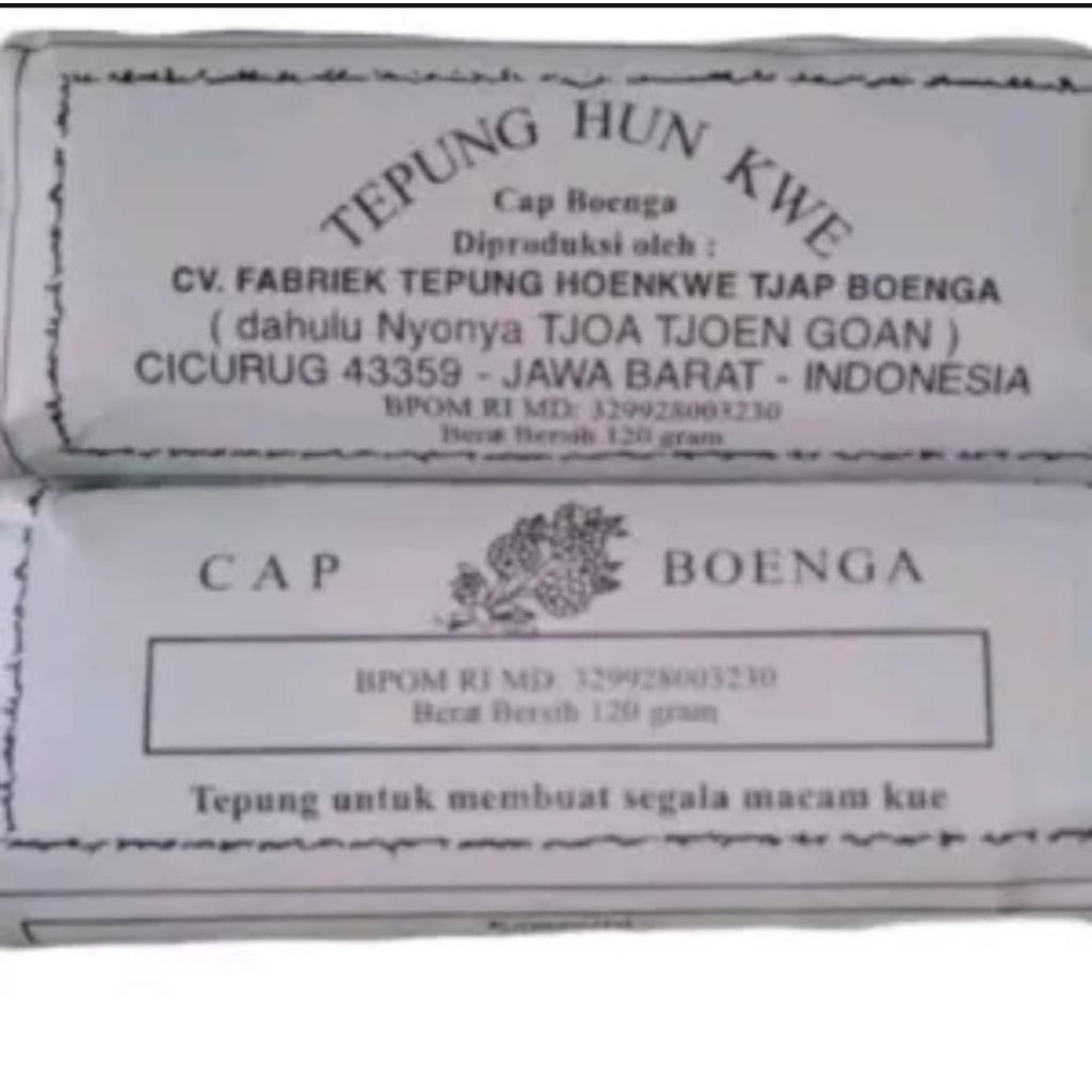 Tepung hunkwe cap boenga bunga original