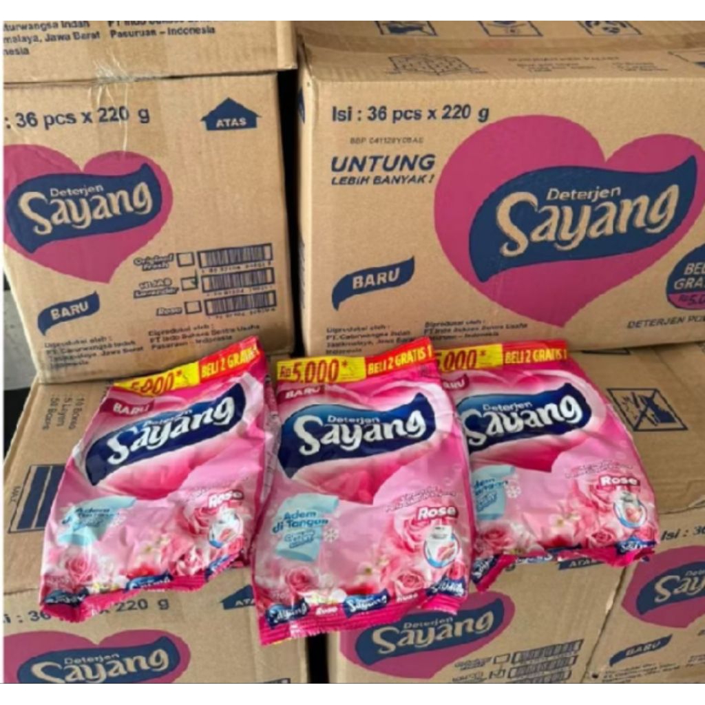 Detergent Sayang 1 Dus isi 36 Pcs Ready
