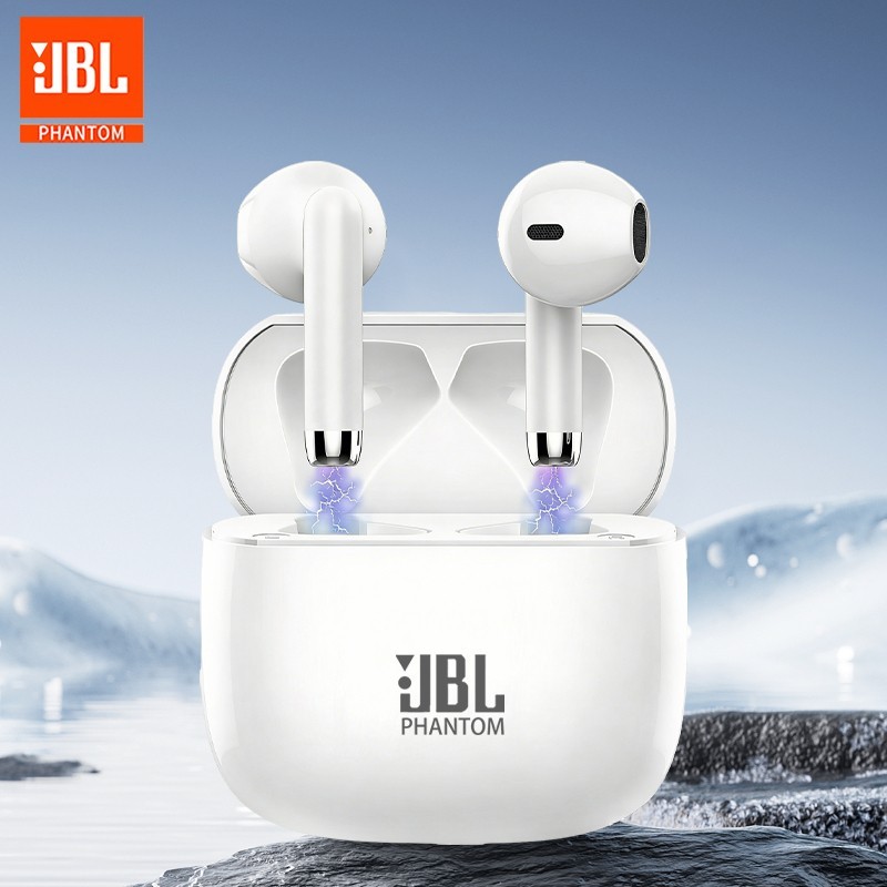 JBL PHANTOM Earphone Bluetooth TWS Headphone Nirkabel Earbud Headset Alat Bantu Dengar Stereo Fone T