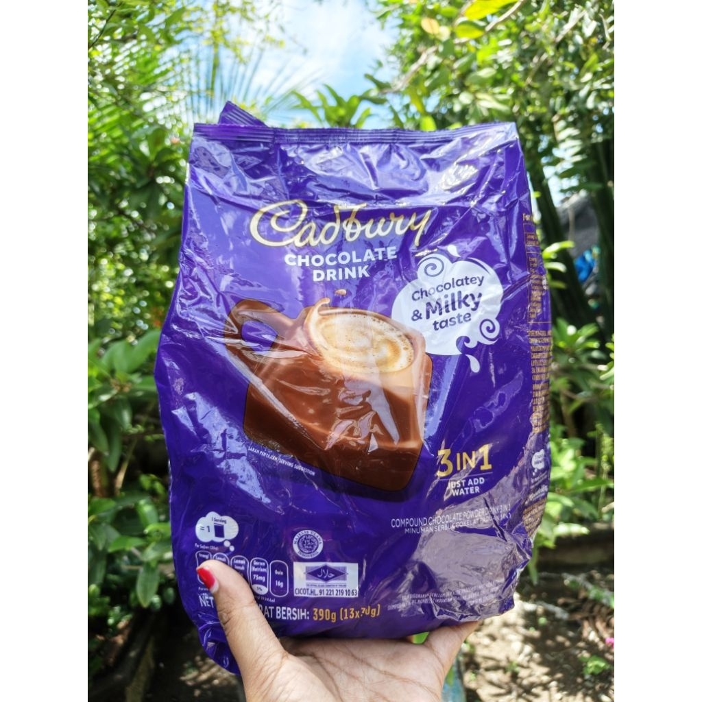 Cadbury chocolate drink 13 sachet ori malaysia
