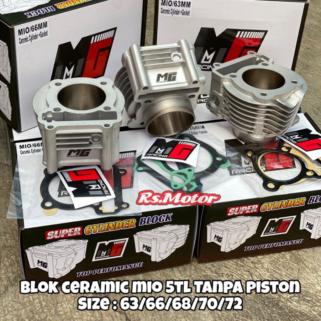 BLOK CERAMIC MIO 5TL NOUVO UKURAN 63 66 68 70 72 MG RACING