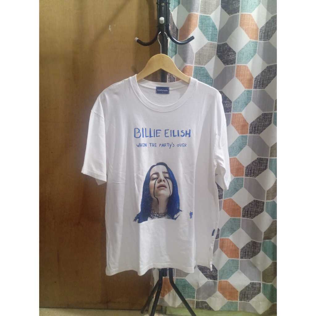 Singer-Kaos Katun Singer b.eilish Warna Putih Unisex
