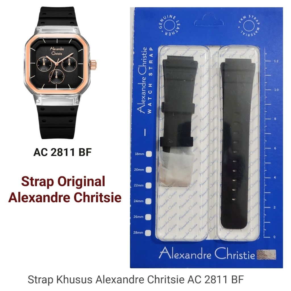 Strap / Tali Rubber Alexandre Chritsie AC 2811 BF Original