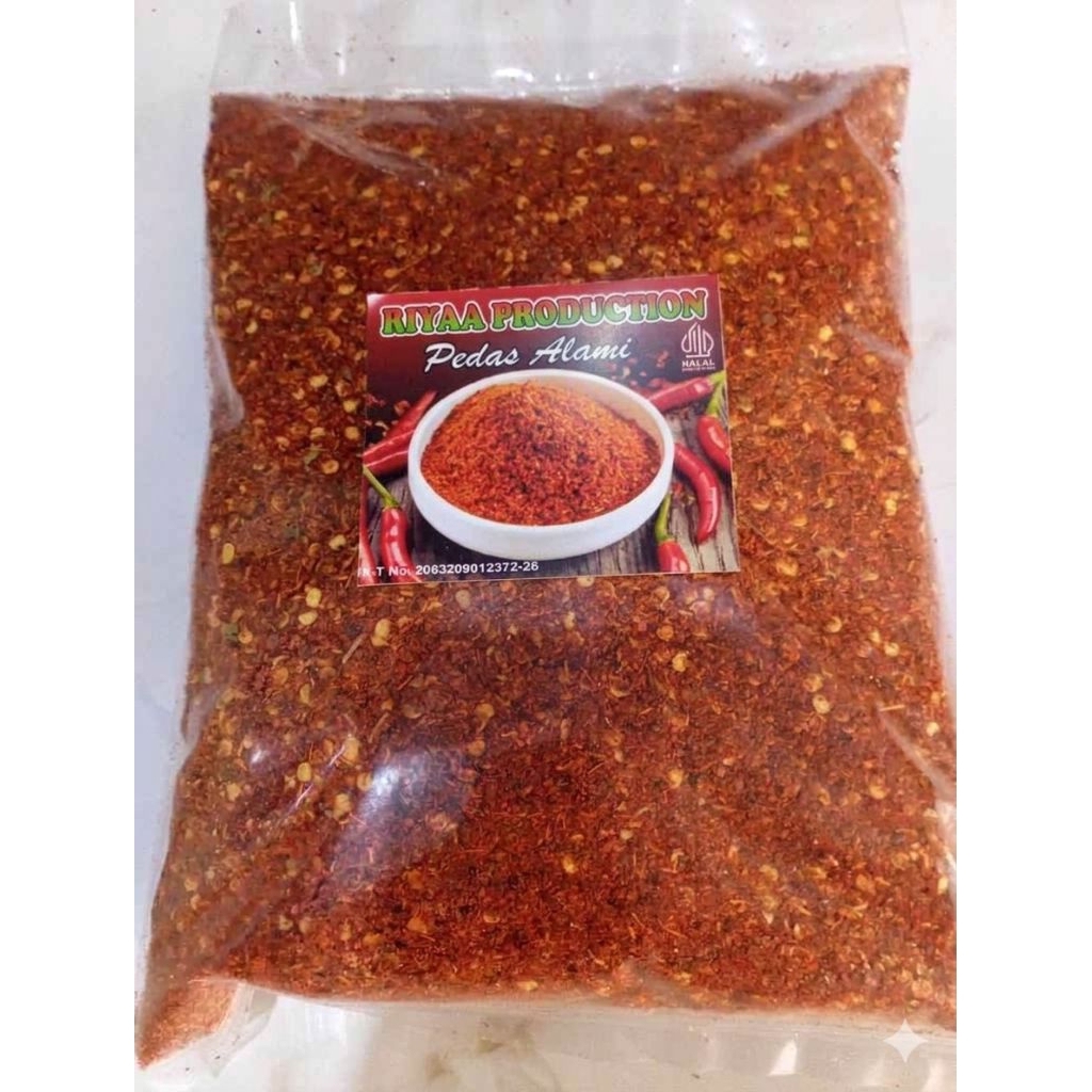 cabai bubuk kasar pedas  100%cabai asli cabai bubuk kasar