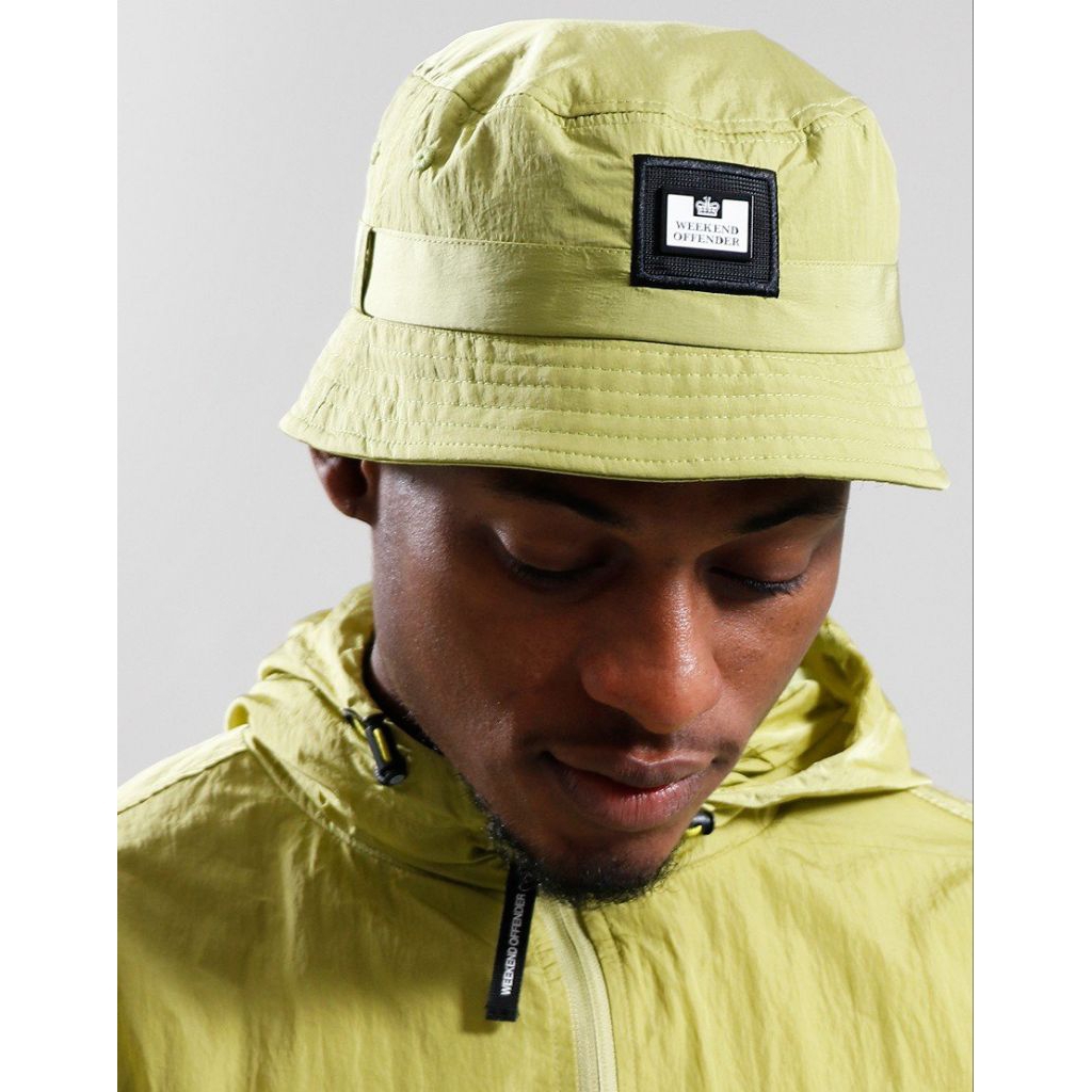Weekend Offender Long Beach Bucket Hat Limeish Original 100%