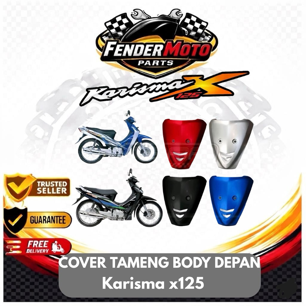 Panel Tameng Body Depan Karisma x125 Karisma D Kualitas Standard Original