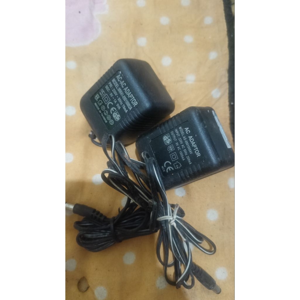 adaptor 9 volt 1 ampere