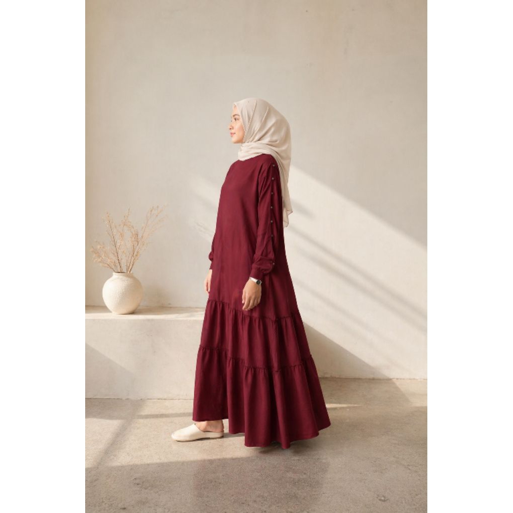 Humaira Dress | Gamis Rayon Premium Adem, Anggun & Nyaman Dipakaigamis rayon gamis wanita terbaru ga