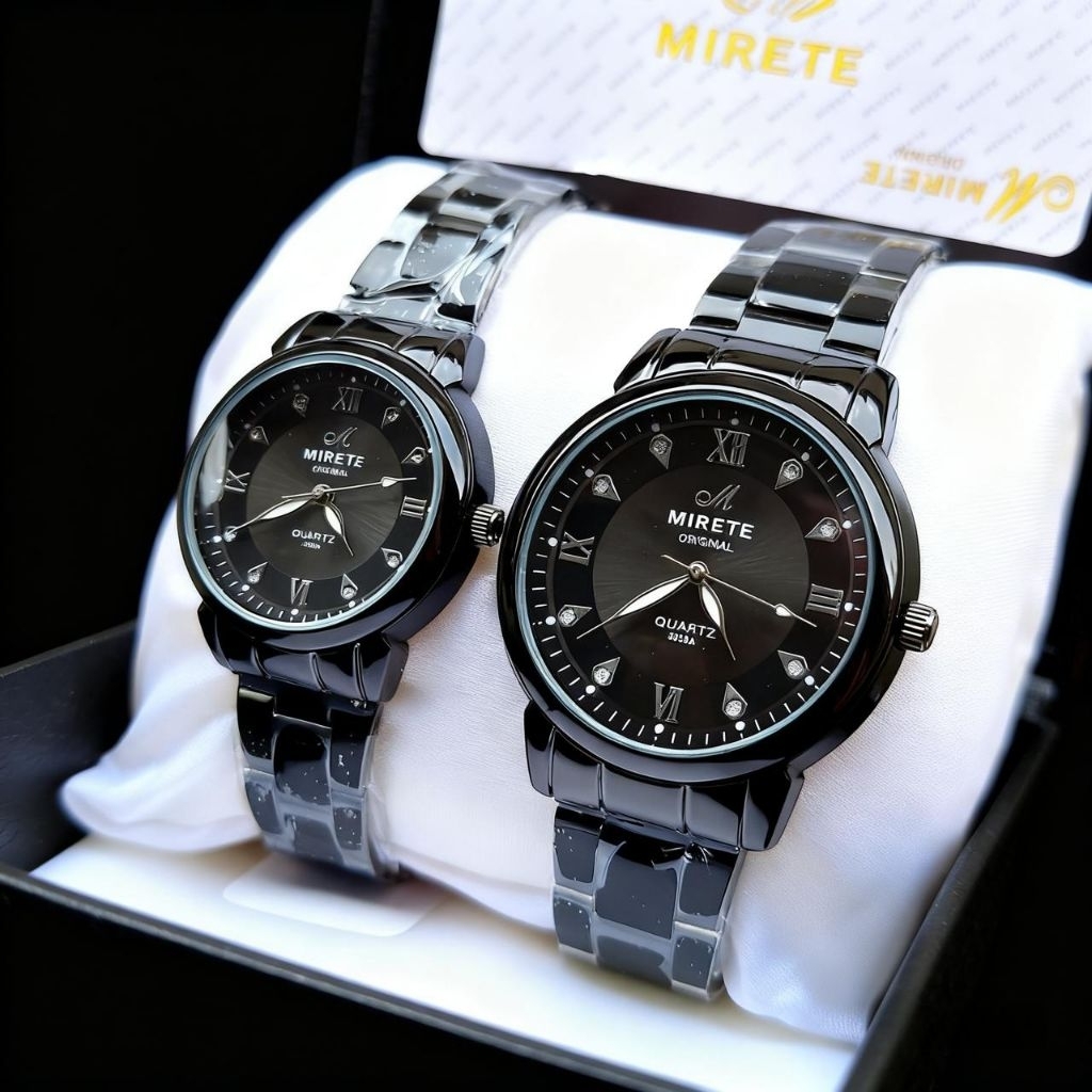 Jam Tangan Couple MIRETE Original Tahan Air