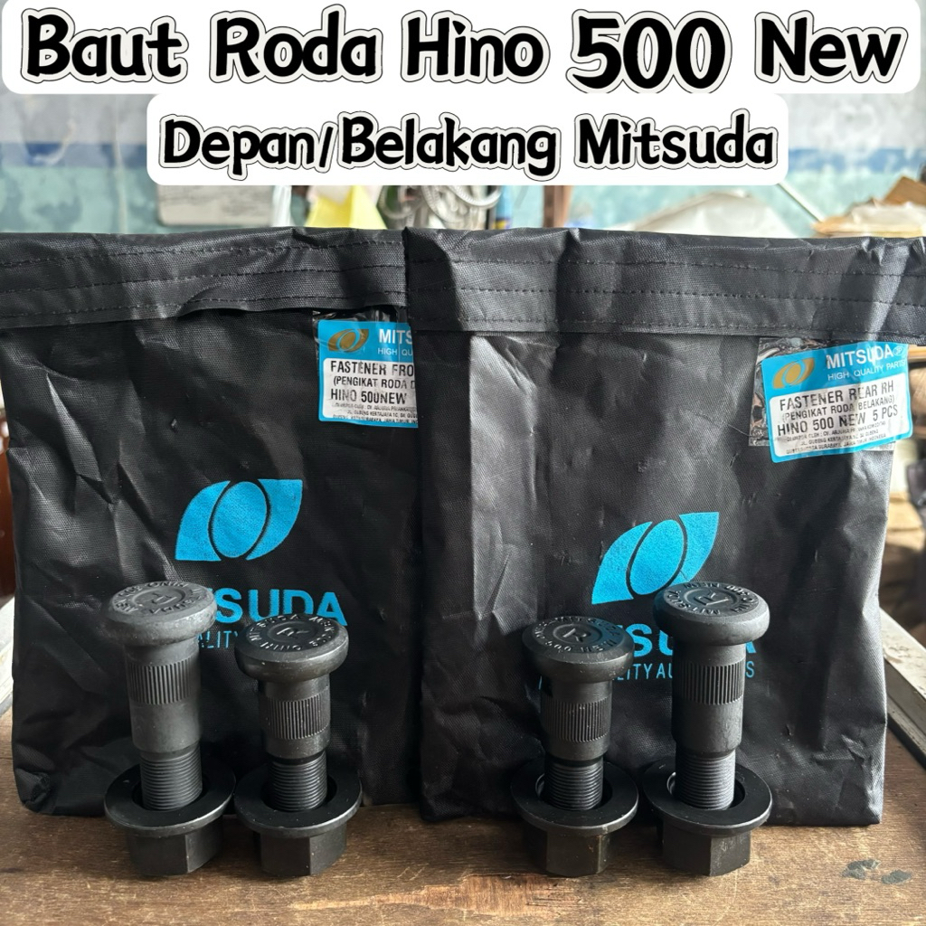 Baut Roda Hino 500 New Mitsuda / Baut Roda Belakang Hino 500 New / Baut Roda Depn Hino 500 New / Bao