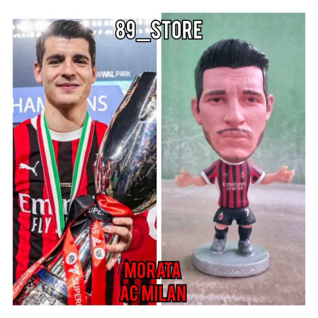 Figure Soccer Kodoto Soccerwe Repaint Morata AC Milan