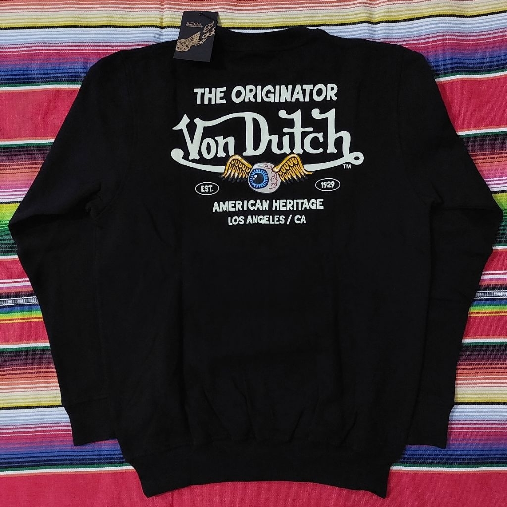 CREWNECK - VONDUTCH - S - HITAM JAKET ORIGINAL