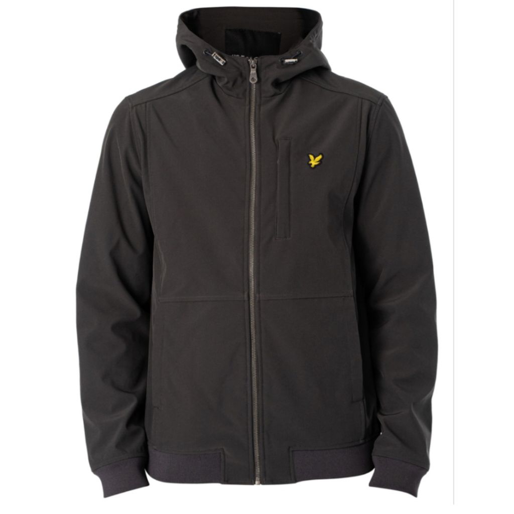 Lyle And Scott Mesh Black Softshell Jacket in Gunmetal Original 100%