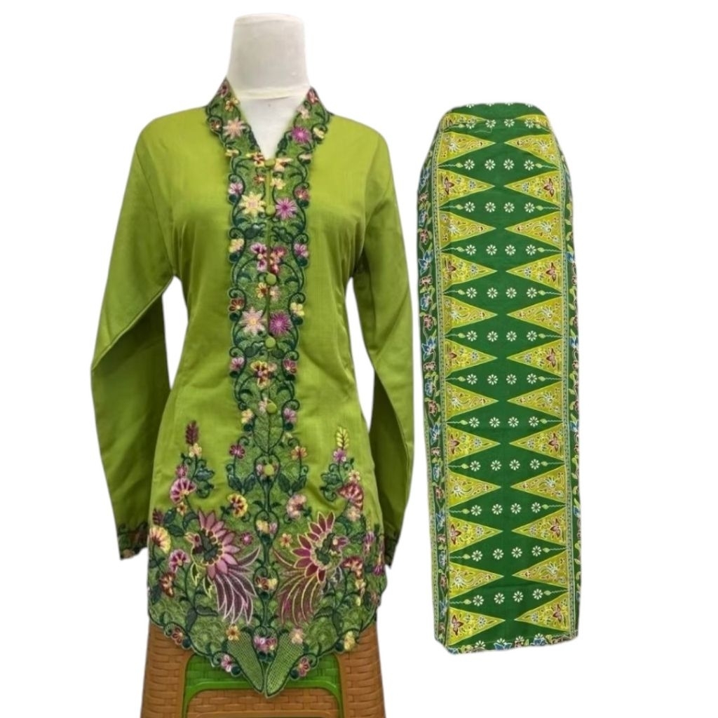 SASTRA_KEBAYA ~ Setelan kebaya encim adat Betawi // kebaya encim dewasa katun bordir // baju encim t