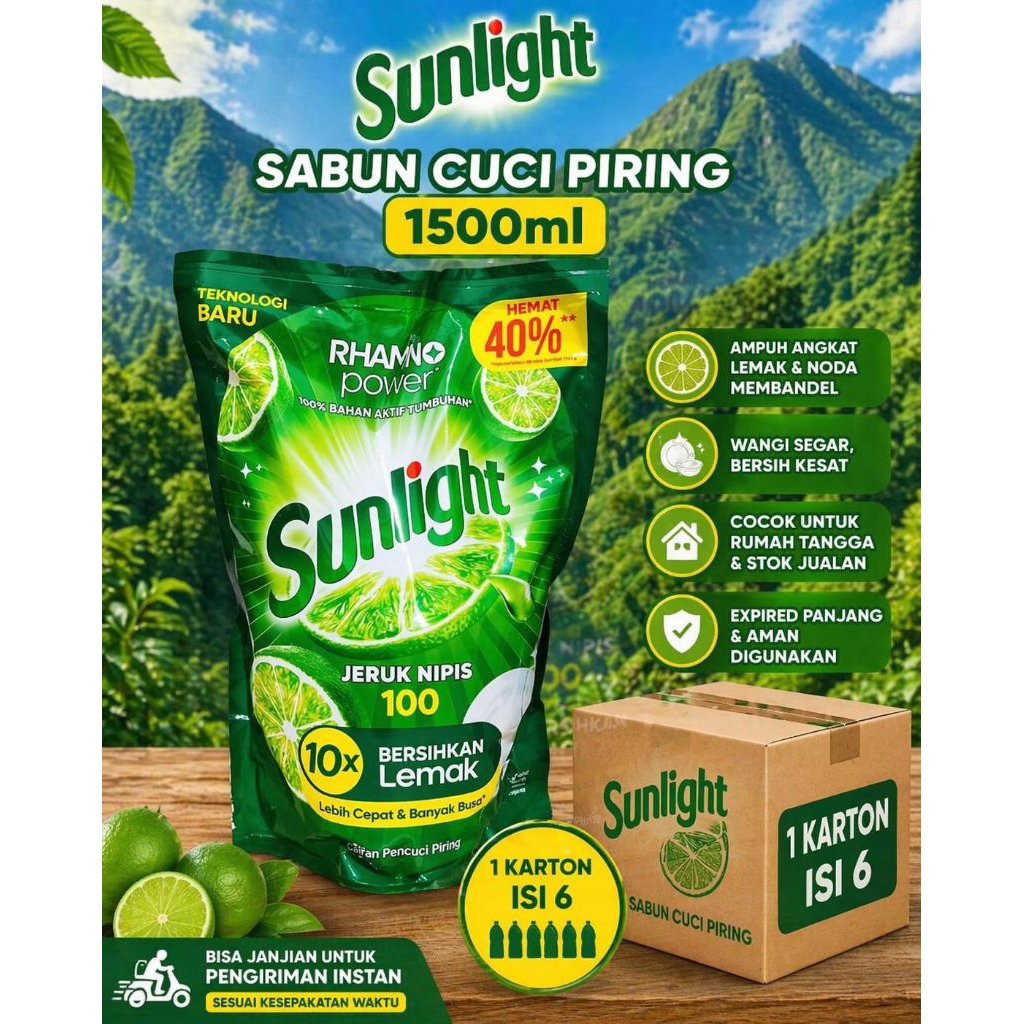 1 Karton Sunlight 1500ml