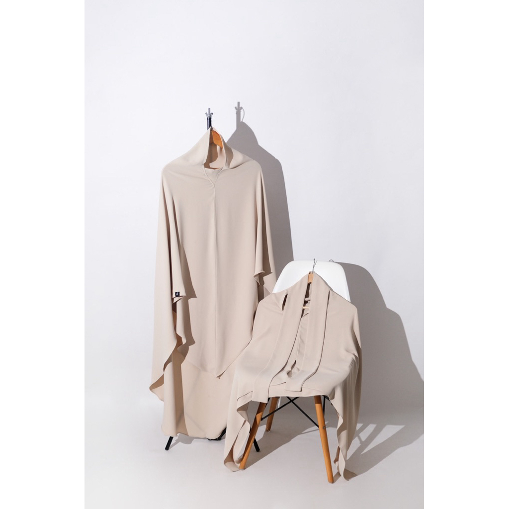 Kerudung Khimar Non pad & Pastan (Pashmina Instan/Pasban) Syari Arafah Series Mina Anti UV