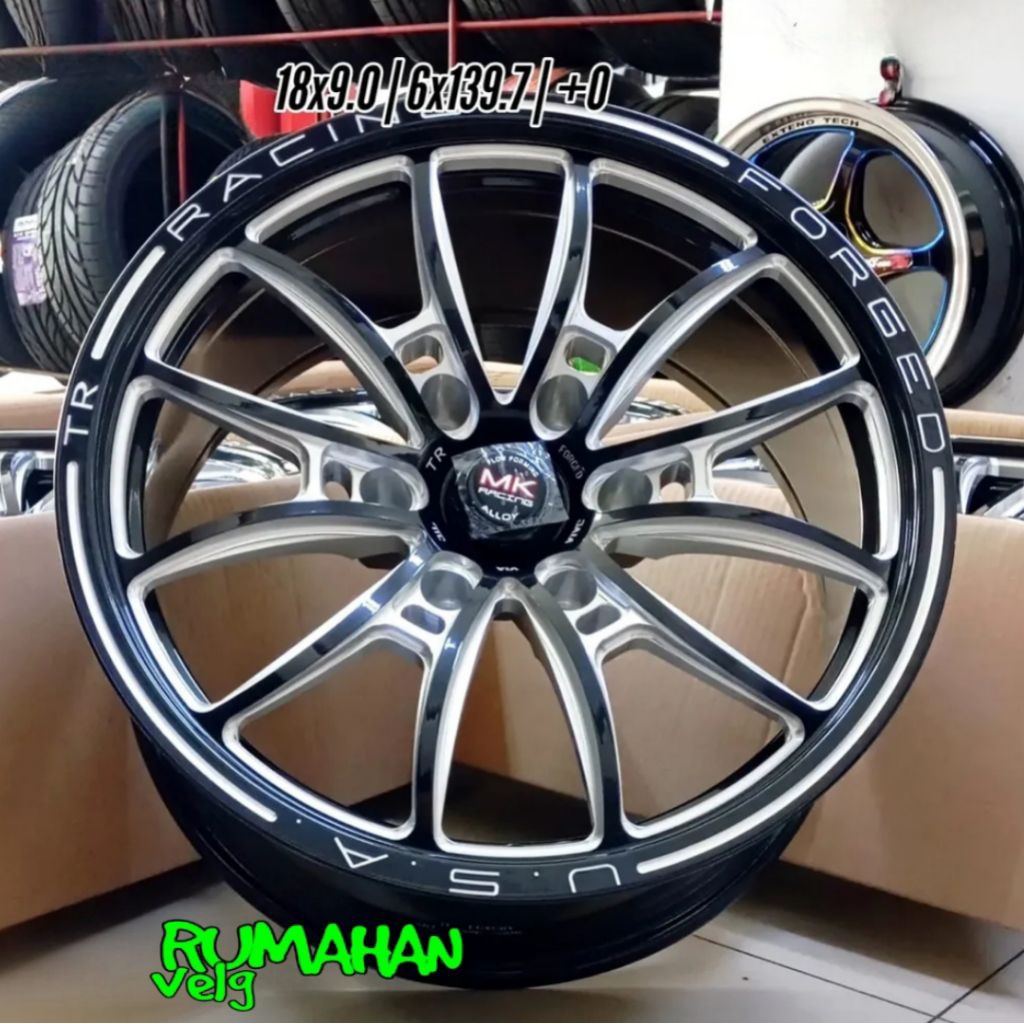 velg WHEEL DRAG MK2 FLOW FORMING ring 18 lebar 9 pcd 6x139,7 velg mobil r18 pajero Hilux velg racing