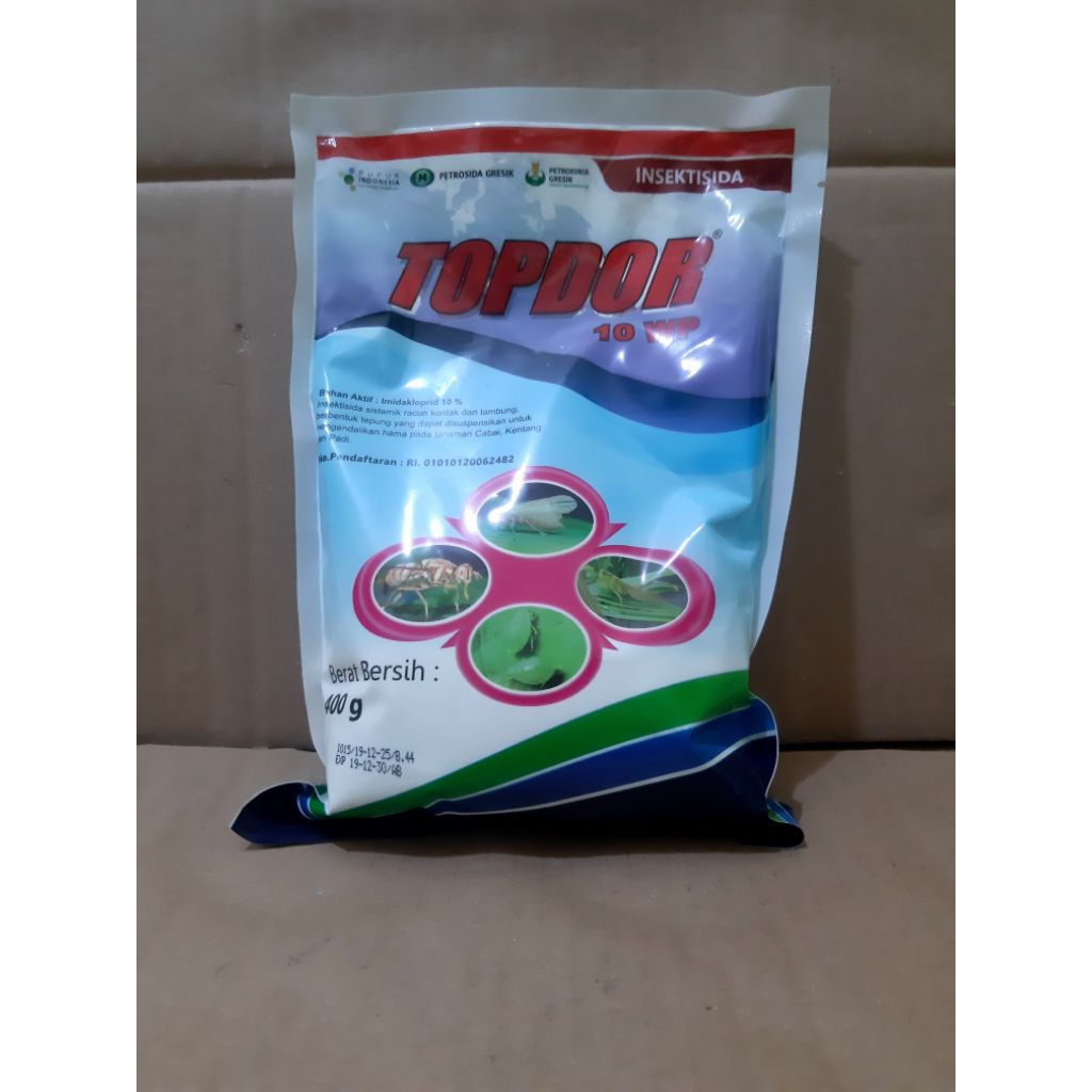 TOPDOR 10 WP Insektisida Sistemik Pembasmi Hama Tanaman (100 gr / 400 gr)