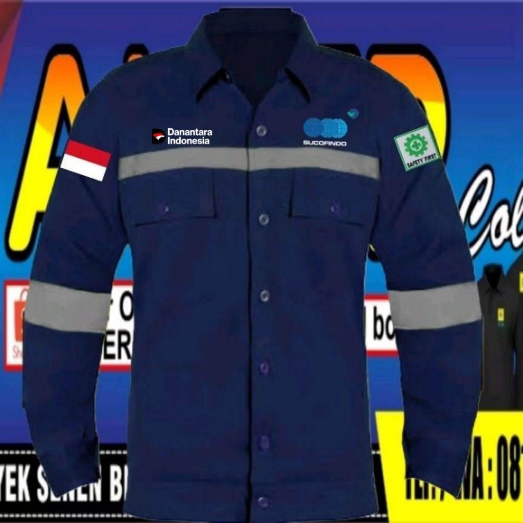 ready kemeja safety Sucofindo baju safety Sucofindo seragam safety Sucofindo baju seragam safety Suc