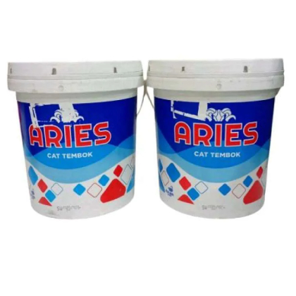 ARIES CAT TEMBOK 20KG(PAIL) WARNA PUTIH TERMURAH 100% /KHUSUS INSTAN