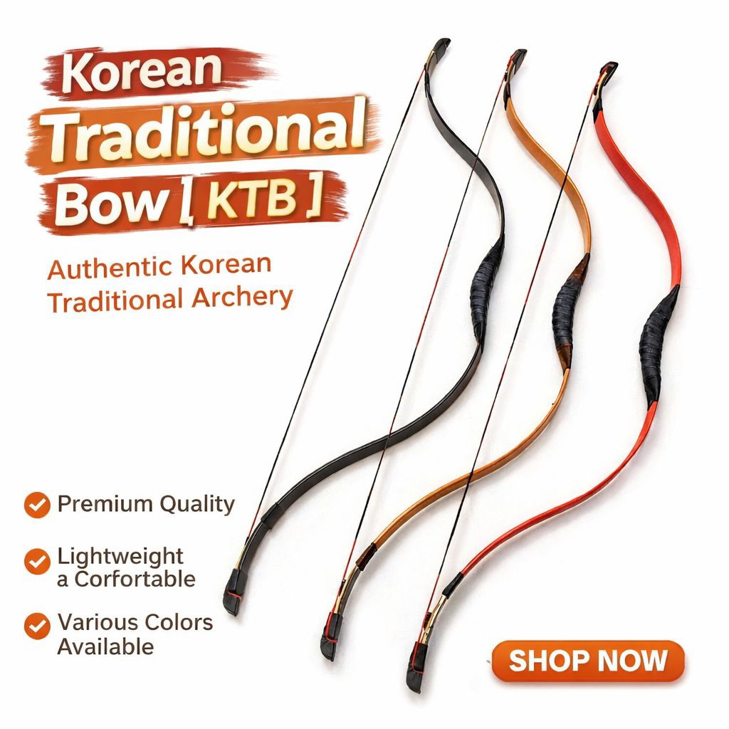 Busur fiber bending dewasa model korean tradisional bow [ KTB ] olahraga panahan tradisional