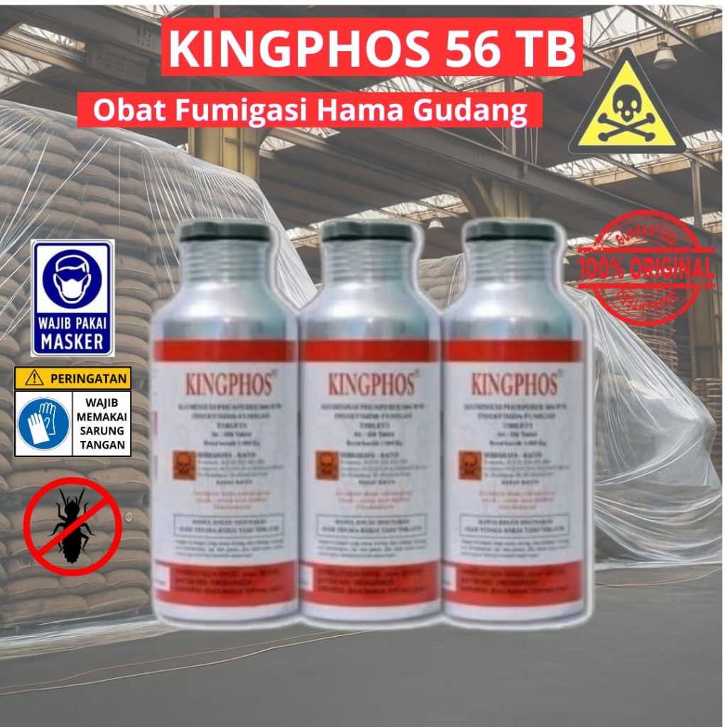 5 Pcs Obat Kutu Beras Kingphos Obat Fumigasi Kutu Beras Biji-bijian dll