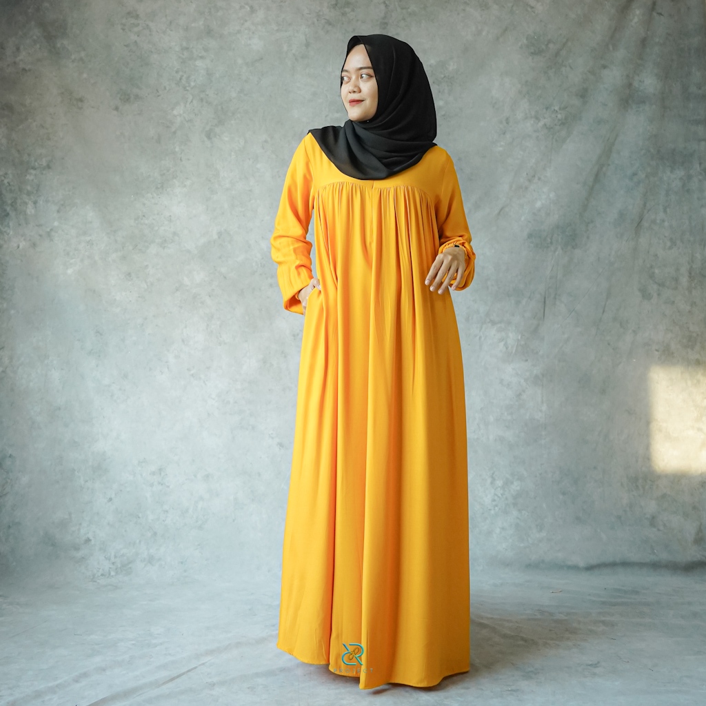 GF - izma gamis rayon twill terbaru dress remaja bahan nyaman dan lembut