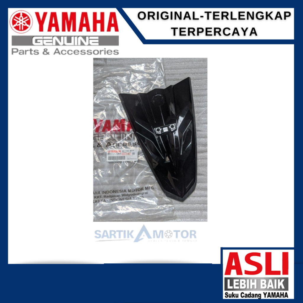 PANEL FRONT Tameng Dasi Depan Soul GT 125 Original YAMAHA (2SX-F3391-00-P1) Hitam Metalik