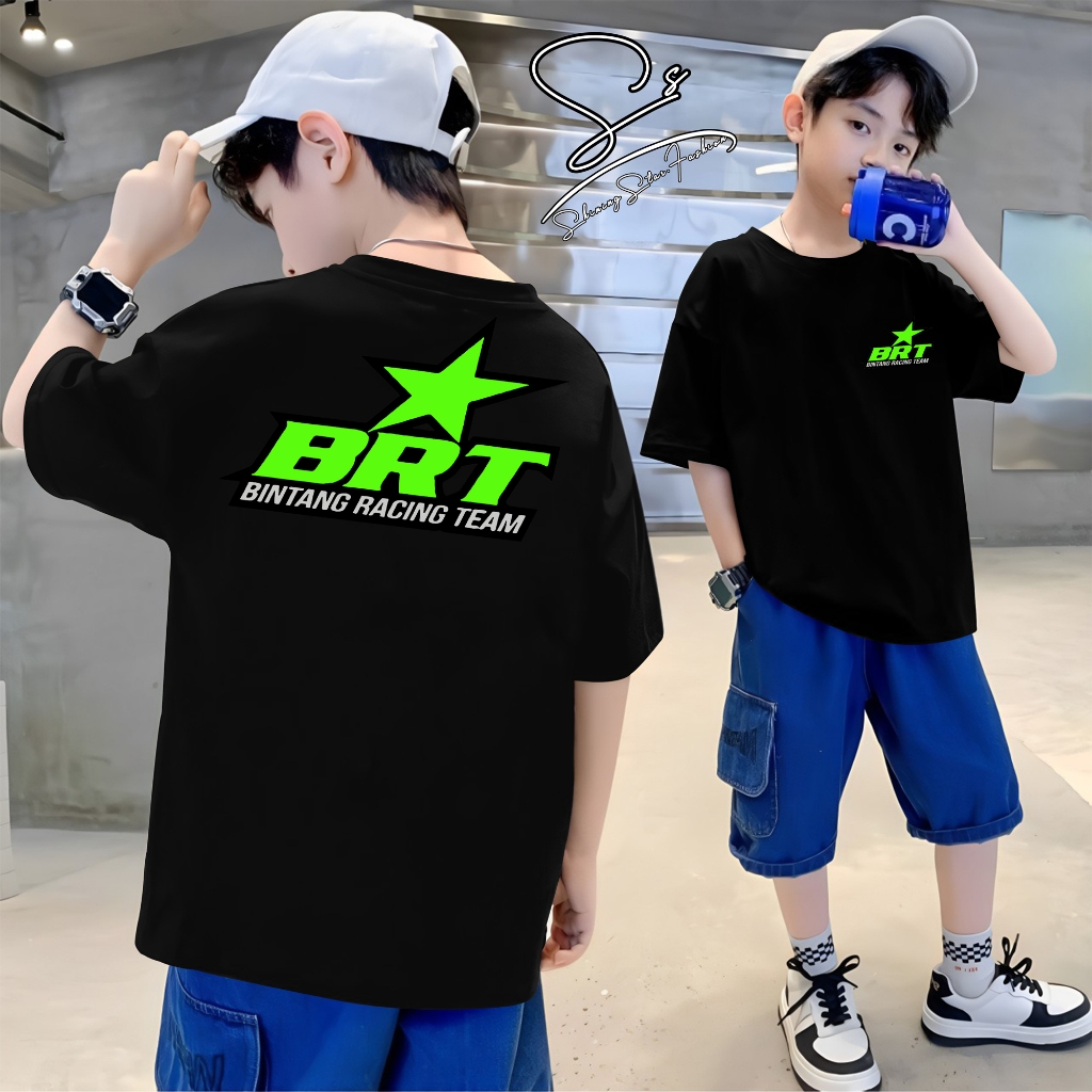 KAOS ANAK T-SHIRT BRT BINTANG RACING TEAM / Baju UNISEX Kaos BRT BINTANG RACING TEAM