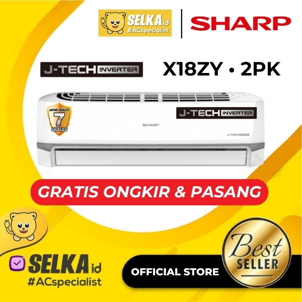 Sharp AH-X18ZY AC Split Inverter - 2 PK - J-Tech Series