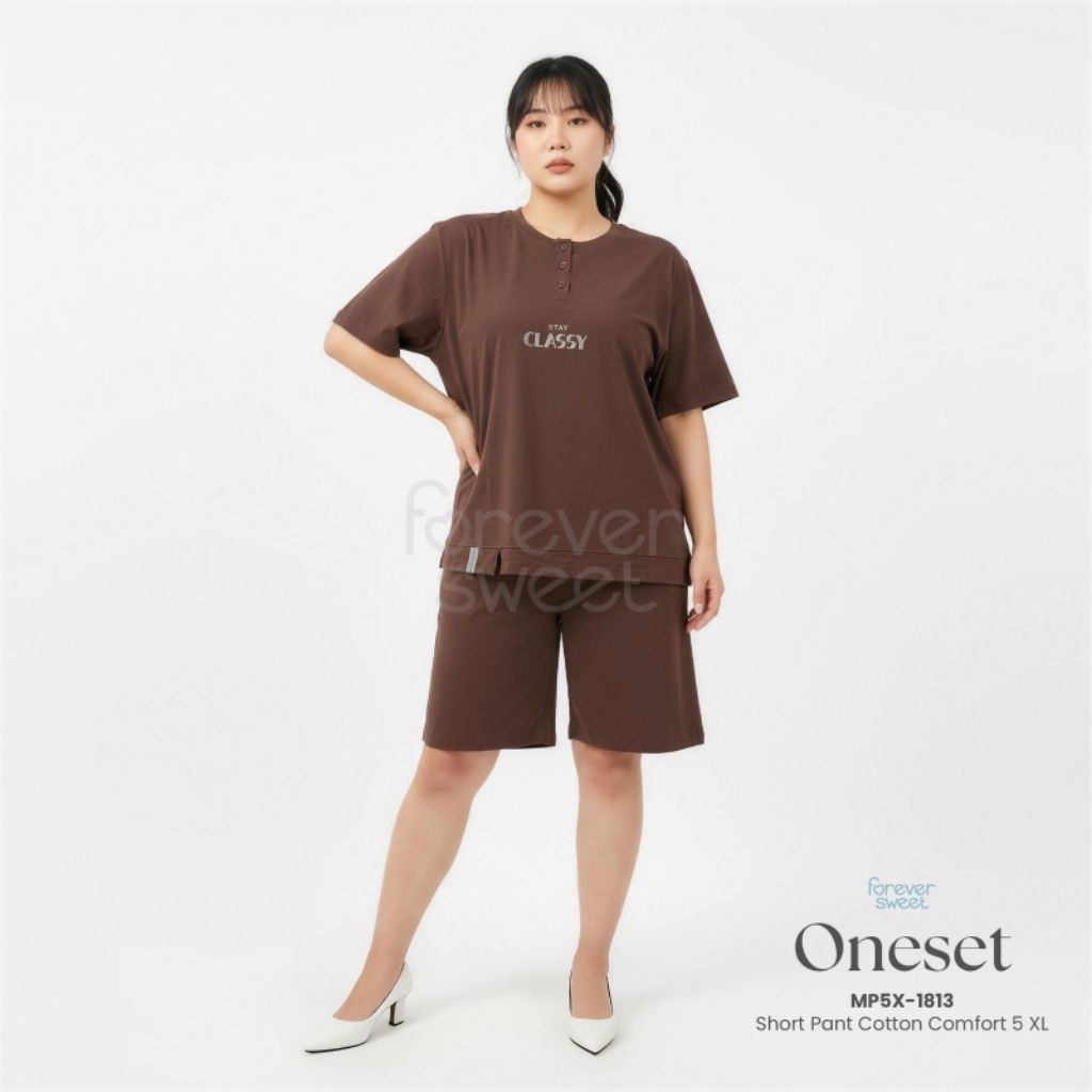 FOREVER SWEET | Oneset Baju Tidur 3/4 XXXXXL 5XL Super Jumbo