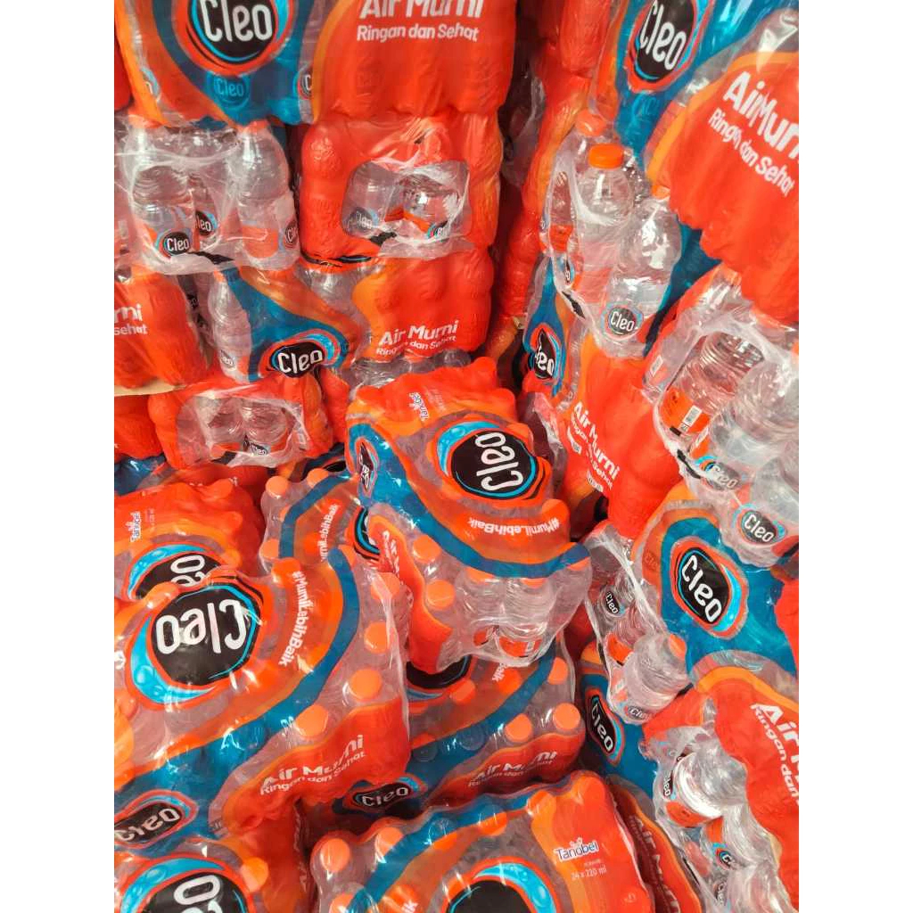 Air Mineral Cleo 220 ml x 24 Botol  - Air Mineral Botol Mini