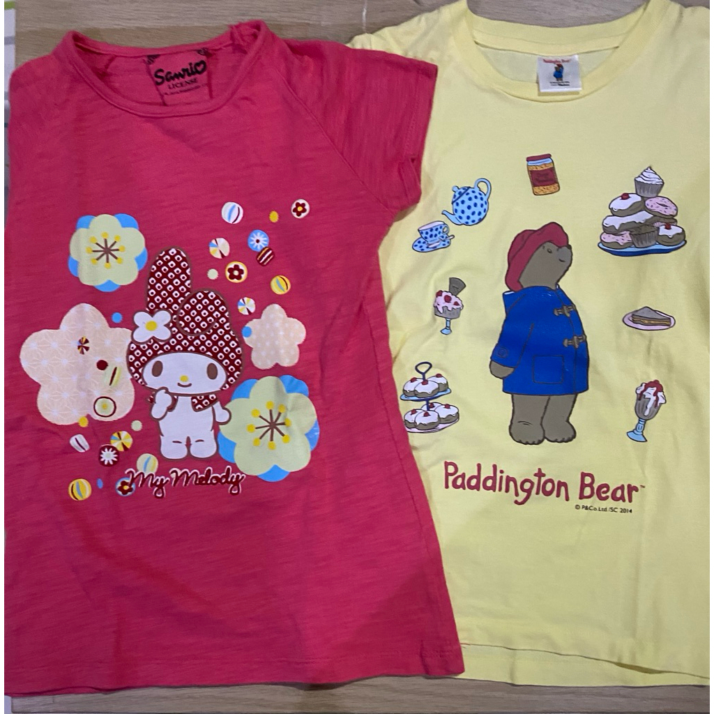 Kaos anak  merk Sanrio & paddington Bear original (PRELOVED)